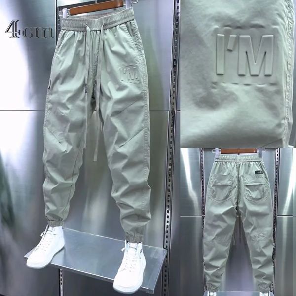 Hosen Herbst Neue Stil Reine Farbe Casual Overalls Männer der Trend zu Tragen Harlan Hosen Hochwertige Schlanke Neun Punkte Korsett hosen