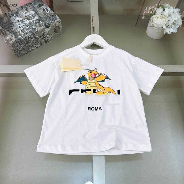 Klassiker Baby T-Shirts Dinosaurier Muster Print Baumwollmädchen Jungen Kurzarm Größe 90-160 cm Designer Kinder Kleidung Sommerkind 24 Feb220