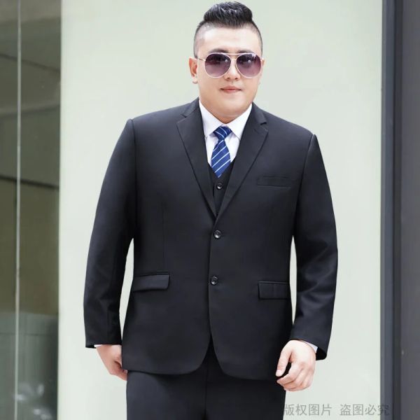 Ternos 9xl jaqueta colete calças 3 peças terno gordo plus size masculino mais recente casaco calça projetos conjunto de negócios vestido casamento blazers entrevista