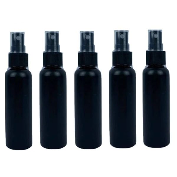 Garrafas 20pcs 30ml 50ml 100ml atacado plástico preto atomizador spray de água garrafas recarregáveis viagem portátil recipientes vazios cosméticos