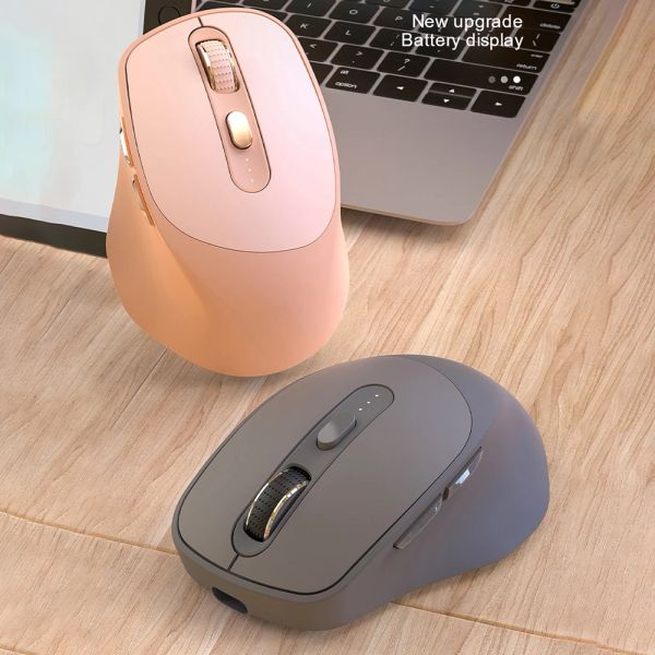 Ratos sem fio x7 modo duplo bluetooth 2.4g ratos sem fio 4000 dpi 6 botões mudos ergonômico mouse para jogos de computador para computador portátil