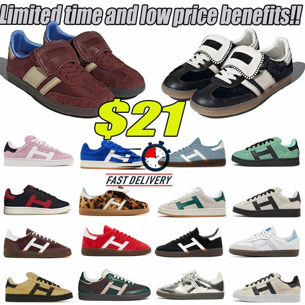 2024 vendita calda Sneakers og Gazelle uomo donna scarpe casual piattaforma campus audace scarpa vegan Galles Bonner argento metallizzato pony leopardo scarpe da ginnastica prezzo basso taglia 36-45