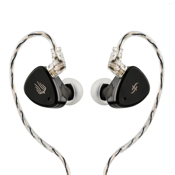 Auricolare HiFi IEM con monitor in-ear ibrido con cavo staccabile in argento OFC per musicisti audiofili