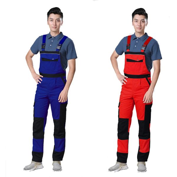 Macacão de trabalho em geral, babador e cinta, calças com vários bolsos, macacão mecânico de trabalho, reparador