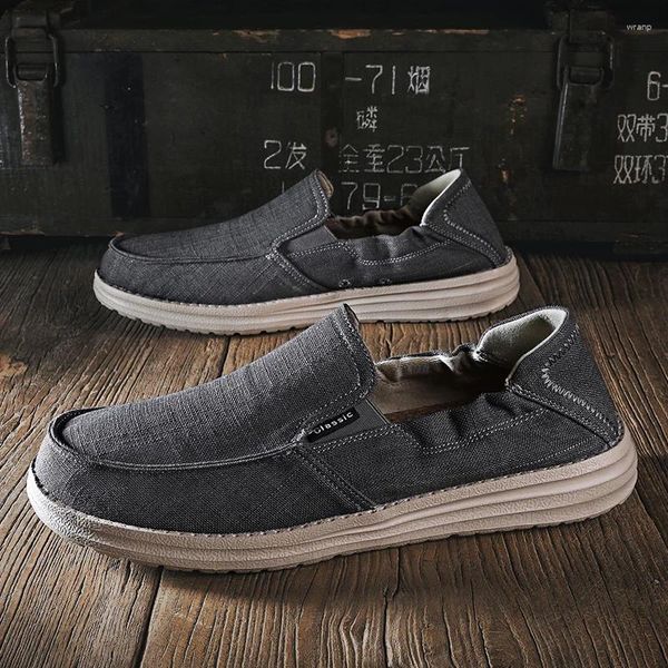 Uomini 550 Summer 2024 SCARPE CASA CHUADLE CANVAS SLIP BRASTRABILE ON FATTI MAFER MASCHI SIGHT SNEAKER Vulcanizzati non slittati non slittati non 713 N-slitta