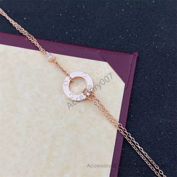 braccialetto di gioielli firmatidesigner per donna Amante Gioielli in acciaio inossidabile Bangel in oro Fascino di lusso Argento placcato rosa Bracciale di design per San Valentino all'ingrosso