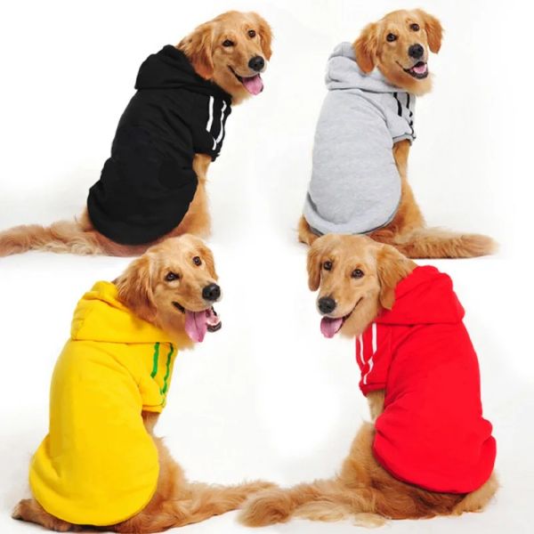 Giubbotti Invernali Caldi Vestiti per cuccioli di cane di grandi dimensioni Cappotto con cappuccio Maglione Vestiti per animali domestici per cani Golden Retriever Labrador Alaskan Bulldog francese