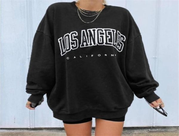 Angepasst Crewneck Oversize Frau Sweatshirt Pullove Streetwear Frauen Hoodies Herbst Langarm Lose Casual 2112228490284