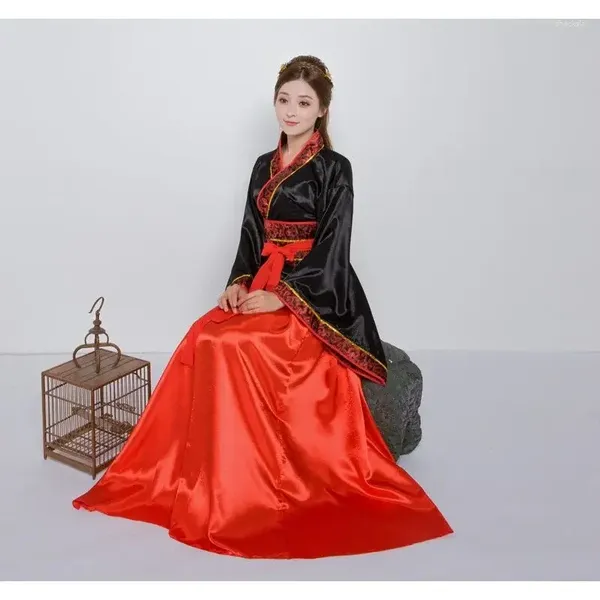 Palco desgaste mulheres hanfu tradicional asiático vestido cosplay traje chinês tang desempenho roupas melhorar han fu moderno hanbok