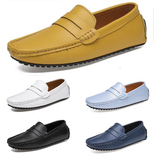 Sapatos de vestido primavera outono verão cinza marrom branco masculino baixo topo respirável sola macia sapatos sola plana homens GAI-71