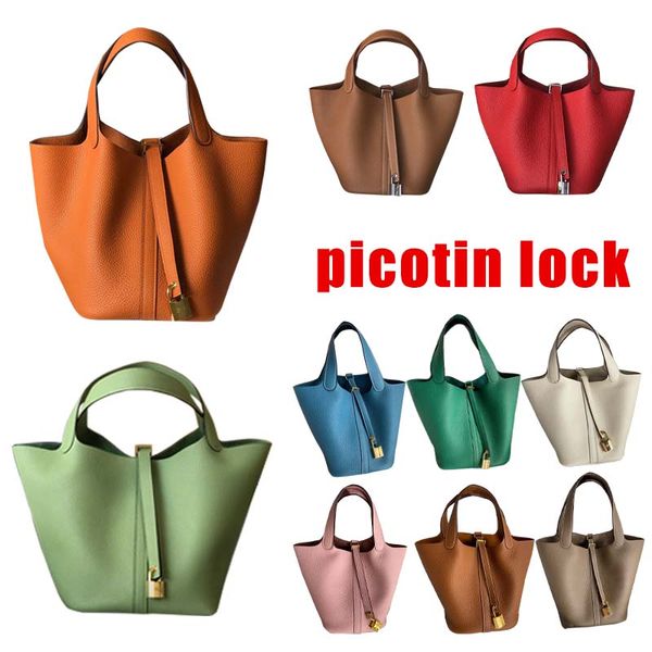 Luxus Picotin Bucket Bag Designer Umhängetaschen Tote Damen Handtasche Shop Lock Pochette Lady Geldbörse Reise Duffle Crossbody Clutch Unterarm