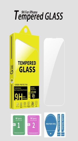 9H 033MM Displayschutzfolie für iPhone 14 Plus Pro Max 11 12 13 Mini 7 8 6 Samsung S22 A52 A72 Clear Tempered Glass Case mit Retai5415118