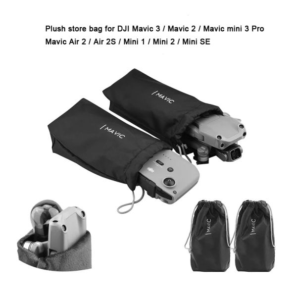 Drohnen-Aufbewahrungstasche für DJI Mavic 3/2/Air 2/2S Mini 1/2/SE Mini 3 Pro, tragbare Handtasche, Drohnen-Fernbedienung, Plüsch-Tragetasche