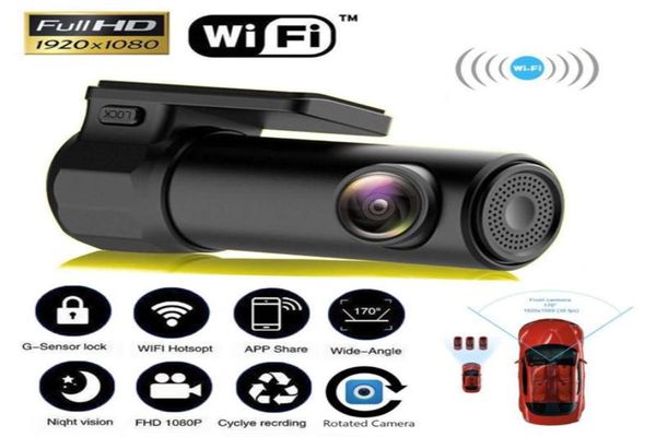 1080p Full HD WiFi Araba DVR Dash Kamera Araç Video Kaydedici 170 Geniş Açılı Kablosuz Dash Cam Dvrdash Kamera Araba Stil 5164011