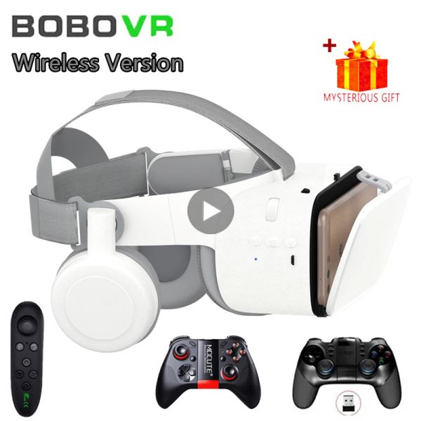 Dispositivi Bobo VR Bobovr Z6 Virtual Reality Glasshi Bluetooth Devices Bluetooth Dispositivi Viar Helmet Lenses 3D Goggle per smartphone Smartphone Vear