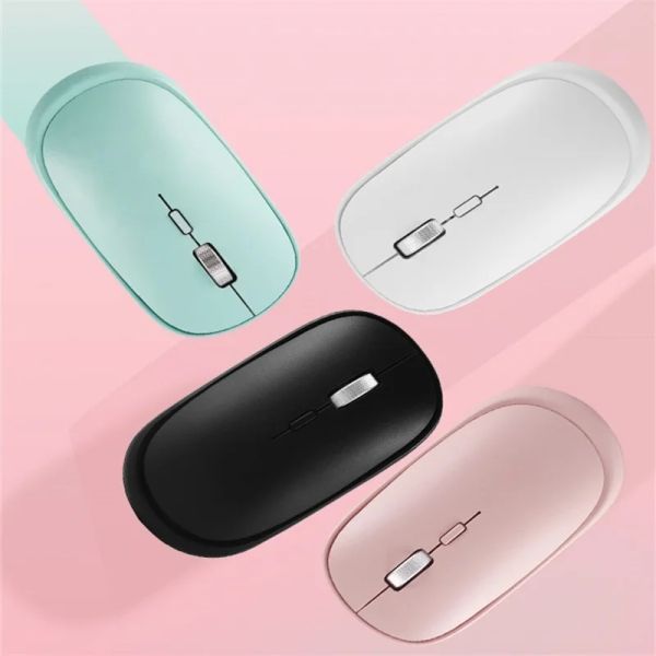 Ratos Chyi Mini Bluetooth Wireless Mouse USB Optical Dual Mode Mause Ergonômico Gaming Mouses para PC Laptop Tablet Computador Escritório Casa