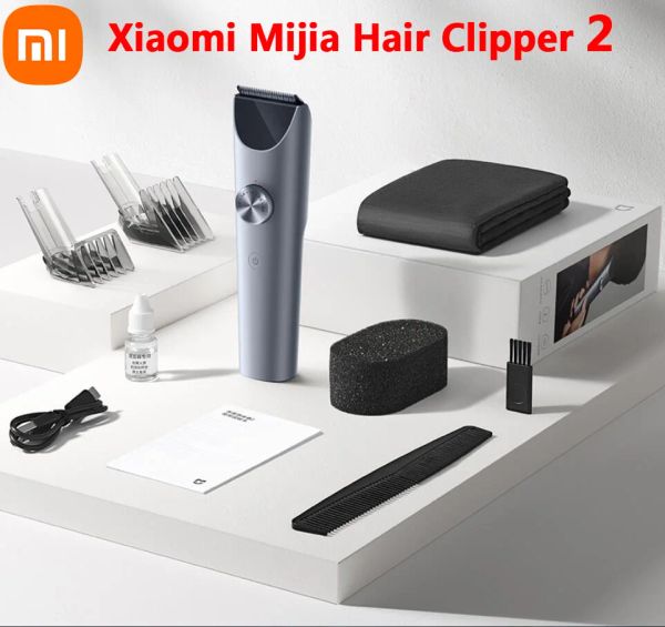 Trimmer Xiaomi Norma Mijia Tagliacapelli 2 Trimmer wireless per uso domestico Barbiere da taglio IPX7 Lama in lega di titanio Uomo Basette Rasoio elettrico