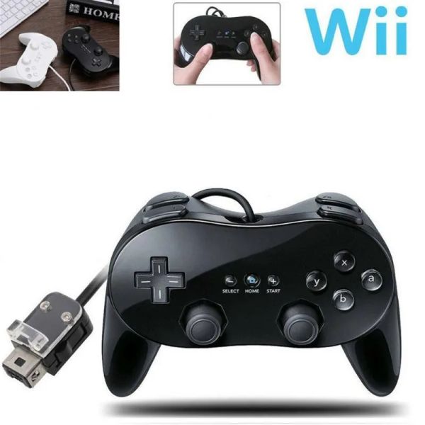 MICES Classic Game Controller Pad Console Joypad para Nintendo Wii Segunda Geração Classic Wired Game Controller Gaming Remote Pad