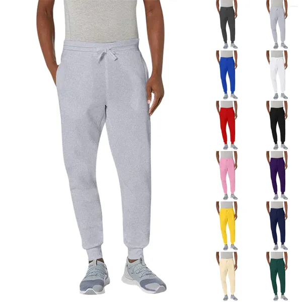 Männer Hosen Frühling Herbst Einfarbig Sport Casual Hosen Mode Männliche Paar Gebündelte Füße Harem All-Match Outdoor Jogginghose