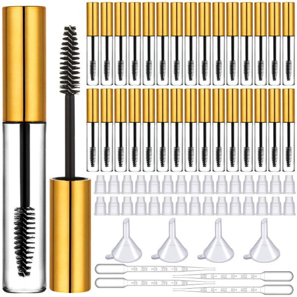 Flaschen 20 Stück 10 ml leere Mascara-Röhren Zauberstab Wimpernstab klare nachfüllbare Behälterflasche Reise DIY Kosmetik Mascara Tube leer