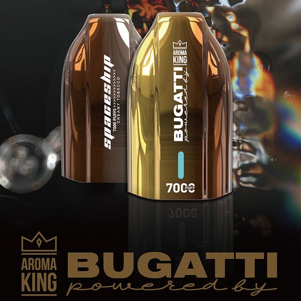 Aroma King 7000 Pufs 7000 Hisseatl E Sigara Pod 500mAh Pil Şarj Edilebilir Elektronik CIGS Sızdıran puf 7k 0%2%5%File Bobin 15ML E Sıvı LED Işık