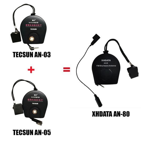 Radio Tecsun AN80 Externe Antenne für FM SW Radioempfängerantenne PL660 PL380 PL310ET Verbessert den Kurzwellenempfang