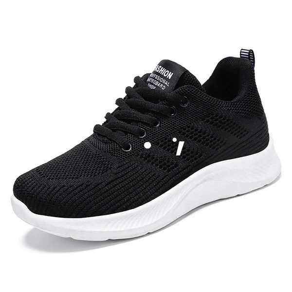 GAI Herren- und Damen-Laufschuhe für Sommerkomfort, Schwarz-Weiß-Sport 00002210