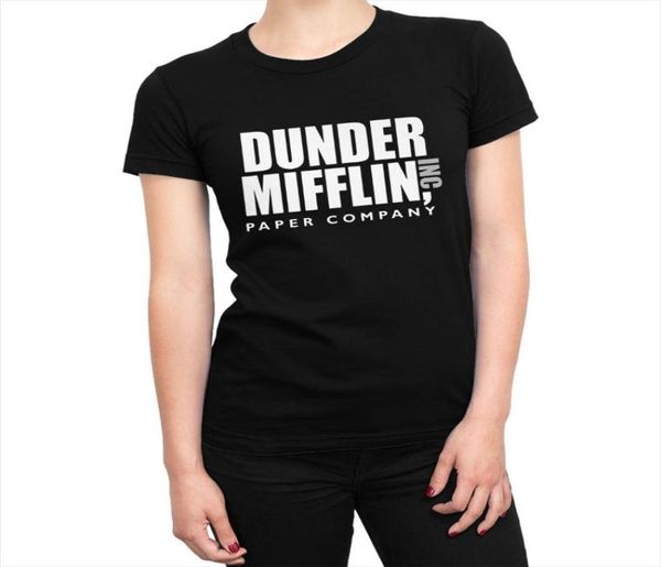 Женская футболка 039s The Dunder Office Mifflin Infinity, футболки серии Memes, футболки с короткими рукавами, женская хлопковая одежда7689315