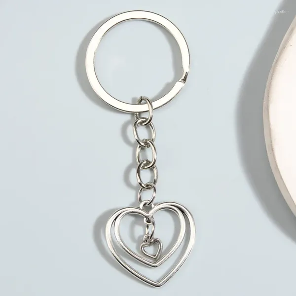 Брелки металлический брелок для ключей с полым сердцем любовные цепочки сувенирные подарки для женщин девочек сумки аксессуары DIY ювелирные изделия ручной работы