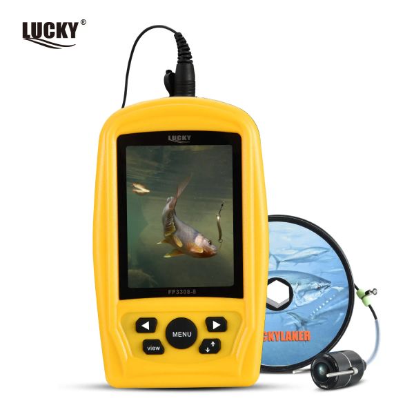 Finder LUCKY Cercatore portatile per pesca subacquea Display LCD da 3,5 pollici TFT RGB Monitor impermeabile per telecamere da pesca invernali Sonda da 20M