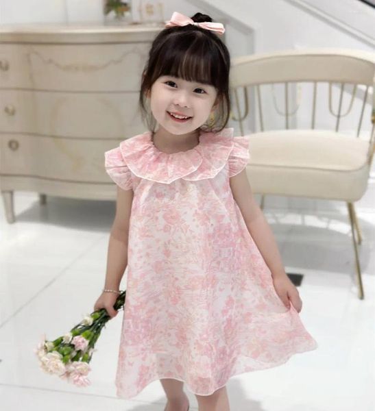 Mädchenkleider Kinderkleid Babykleidung Mode Rosa Hochwertig bedruckt Süße Prinzessin