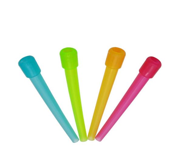 Целые 50 шт. Полиэтиленовый пакет Одноразовые 95 мм Цветные пластиковые фильтры для рта FDA, подходящие для кальяна Насадки для кальяна5635209