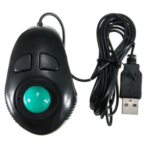 Mäuse Mini Trackball Maus Verdrahtete Mäuse Neue Finger Haltegriff 4DB Tragbare Daumensteuerung Für PC Computer