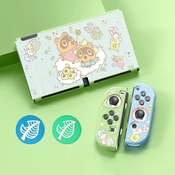Fälle Nintendo Switch OLED Case Protector Dockable Soft TPU Switch Cover süße Kawaii Tierschale für Mädchen