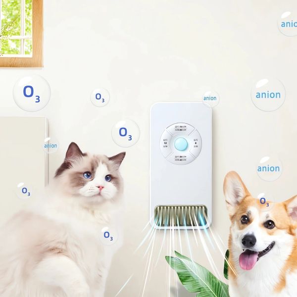 Sensore intelligente per la pulizia della casa Purificatore di odori di gatto per lettiera per gatti Deodorante Toilette per cani Ricaricabile Filtro aria Animali domestici Deodorizzazione