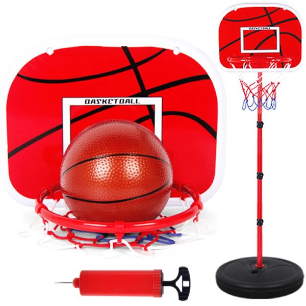 Basketball Outdoor Indoor Sport Basketball Spielzeug Set Verstellbarer Standbaskethalter Hoop Tor Game Mini Child Yard Game Jungen Spielzeug Geschenk