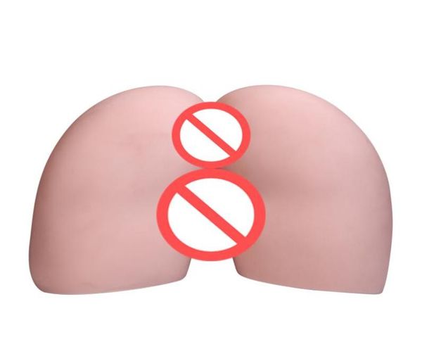 Masturbador com bunda grande para homens masturbação vagina 3D realista macio com extremidades duplas molde dispositivo de brinquedo sexual meio corpo modelo invertido butt7082228