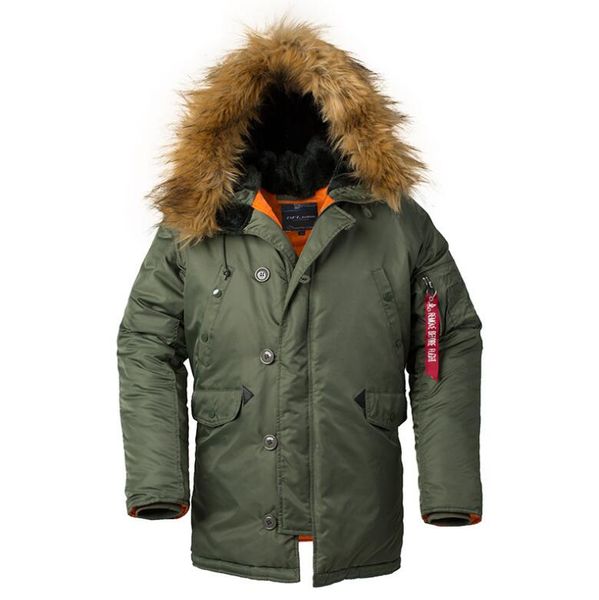 Männer Daunen Winter Puffer Männer Lange Mantel Pelz Kapuze Baumwolle Jacke Mit Verdickte Bomber Parka Mäntel Für Männer Frauen