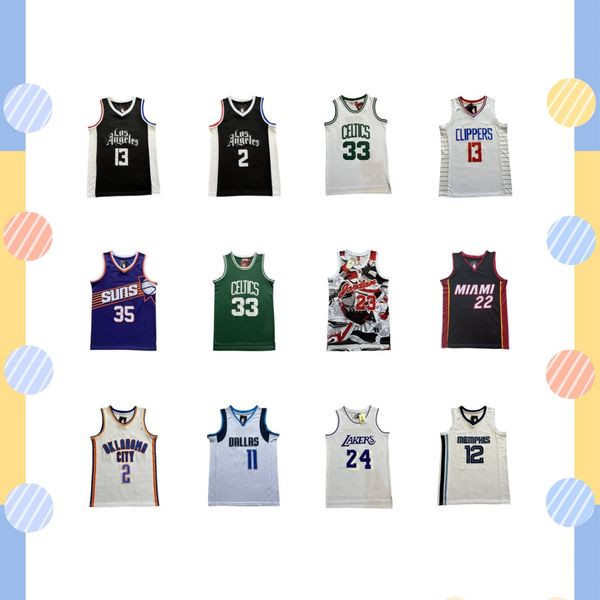 Maglie da basket giovanile da uomo Vern Hill Steph Curry Damian Lila Della Mero palla Jamorante Jimmy Butler Tatum Devin Booker Kevin Durant tuta ricamata in rete