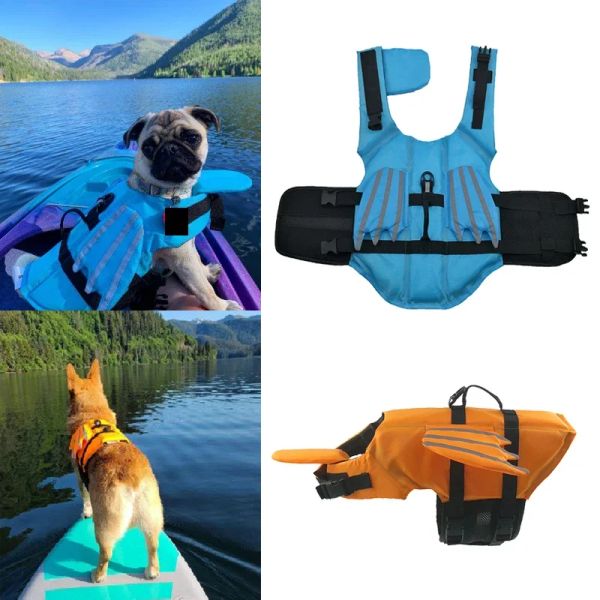 Westen Hundeschwimmweste Reflektierend, Angel Wings Pet Floatation Schwimmweste Für Kleine Mittelgroße Hunde Lebensretter Für Pool-Strandbootfahren