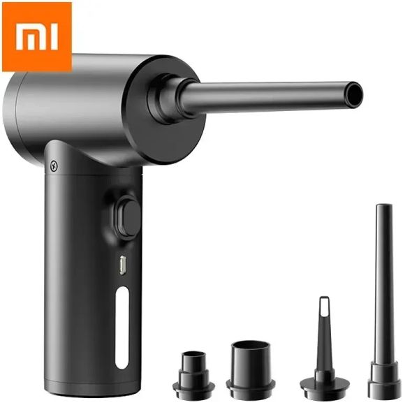 Steuern Sie Xiaomi Wireless Air Duster 50000 U/min Staubblaspistole USB-Druckluftgebläse Reinigung für Computer Laptop Tastatur Kamera