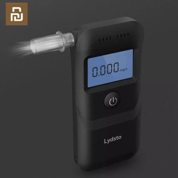 Контроль Youpin Lydsto детектор алкоголя тестер чувствительный профессиональный тестер дыхания ЖК-дисплей мини-цифровой алкотестер для вождения в нетрезвом виде