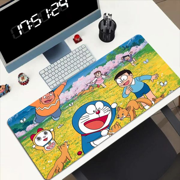 Коврики Doraemon Mause Pad Gamer Cabinet Игры Офисные аксессуары Коврик для мыши Аниме Компьютерные столы Настольный коврик Коврик для мыши Клавиатура Игровой ПК