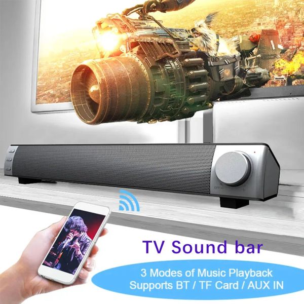 Soundbar Soundbar stereo wireless Altoparlante per giochi TV con subwoofer HIFI Music Center BT Soundbox Supporto TF Card USB Radio FM Sound Bar