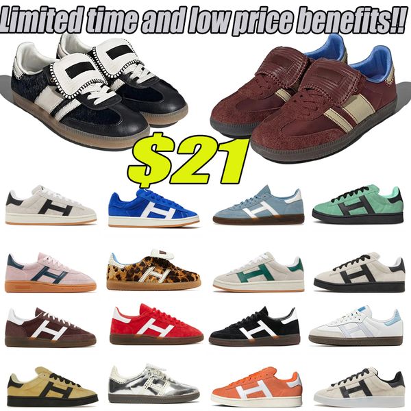 2024 Sneakers und Gazelle Männer Frauen Freizeitschuhe Plattform und Original Campus Bold Schuh Vegan Wales Bonner Silber Metallic Pony Leopard Trainer Läufer