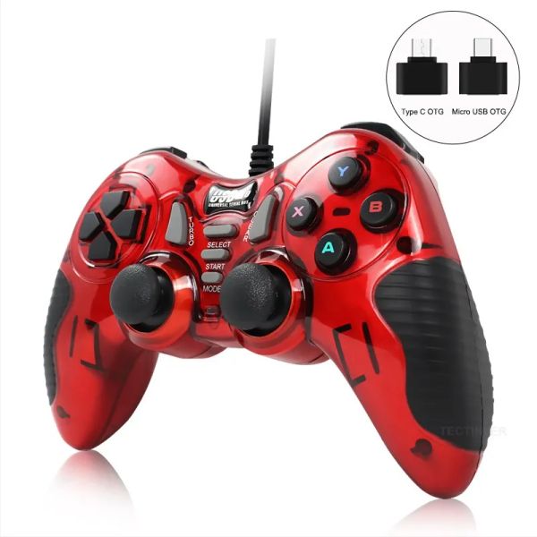 Gamepads USB Wired gamepad para Android/SettOP Box/Joystick PC Game Controller para Sony PS3 Acessórios Console de jogo Interface Universal