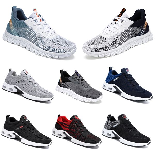 2024 homens mulheres sapatos caminhadas correndo sapatos planos sola macia moda preto branco vermelho bule confortável moda apliques 39-45