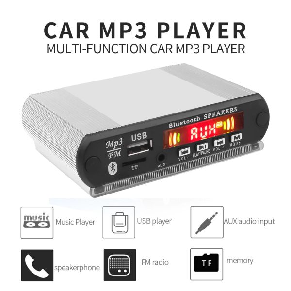 Player Kebidumei DC 5V sem fio Bluetooth MP3 Decoder Board Car Radio MP3 Music Player com função de gravação USB / SD / FM Módulo de áudio