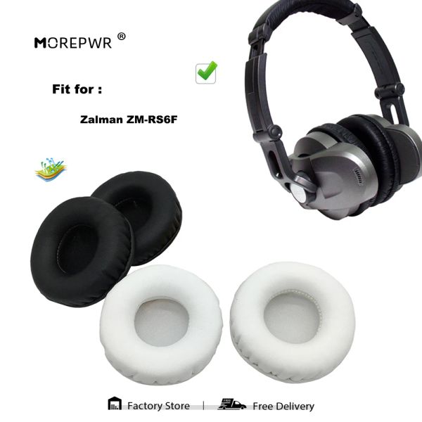 Zubehör Morepwr Neue Upgrade-Ersatzohrpolster für Zalman ZMRS6F Headset-Teile Lederkissen Samt-Ohrenschützer-Ärmelabdeckung