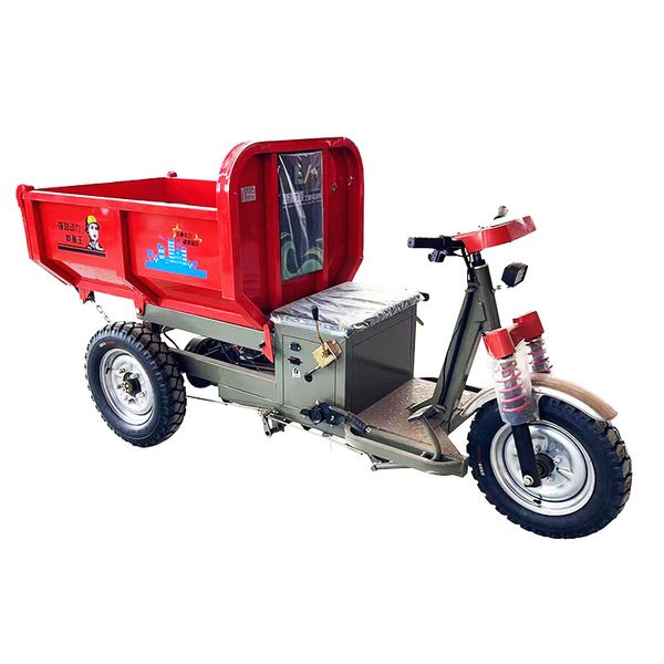 Инженерный электрический трехколесный велосипед для строительной площадки, самосвал для перевозки бетона и цемента, грузовик для кирпича